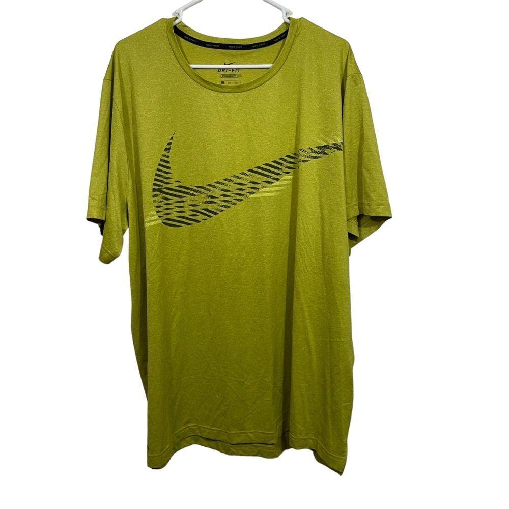 NWOT Nike Dri-Fit Chartreuse Green Short Sleeve Athletic T-Shirt